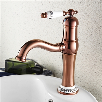 Traditional Single Hole Bathroom Faucet
